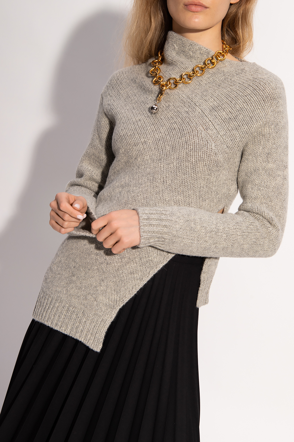 SchaferandweinerShops TW - Jil Sander fine-felted top - Asymmetrical sweater  JIL SANDER